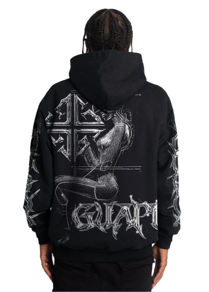 GUAPI OBSIDIAN CYBORG PULL OVER HOODIE – BLUE CITY NYC