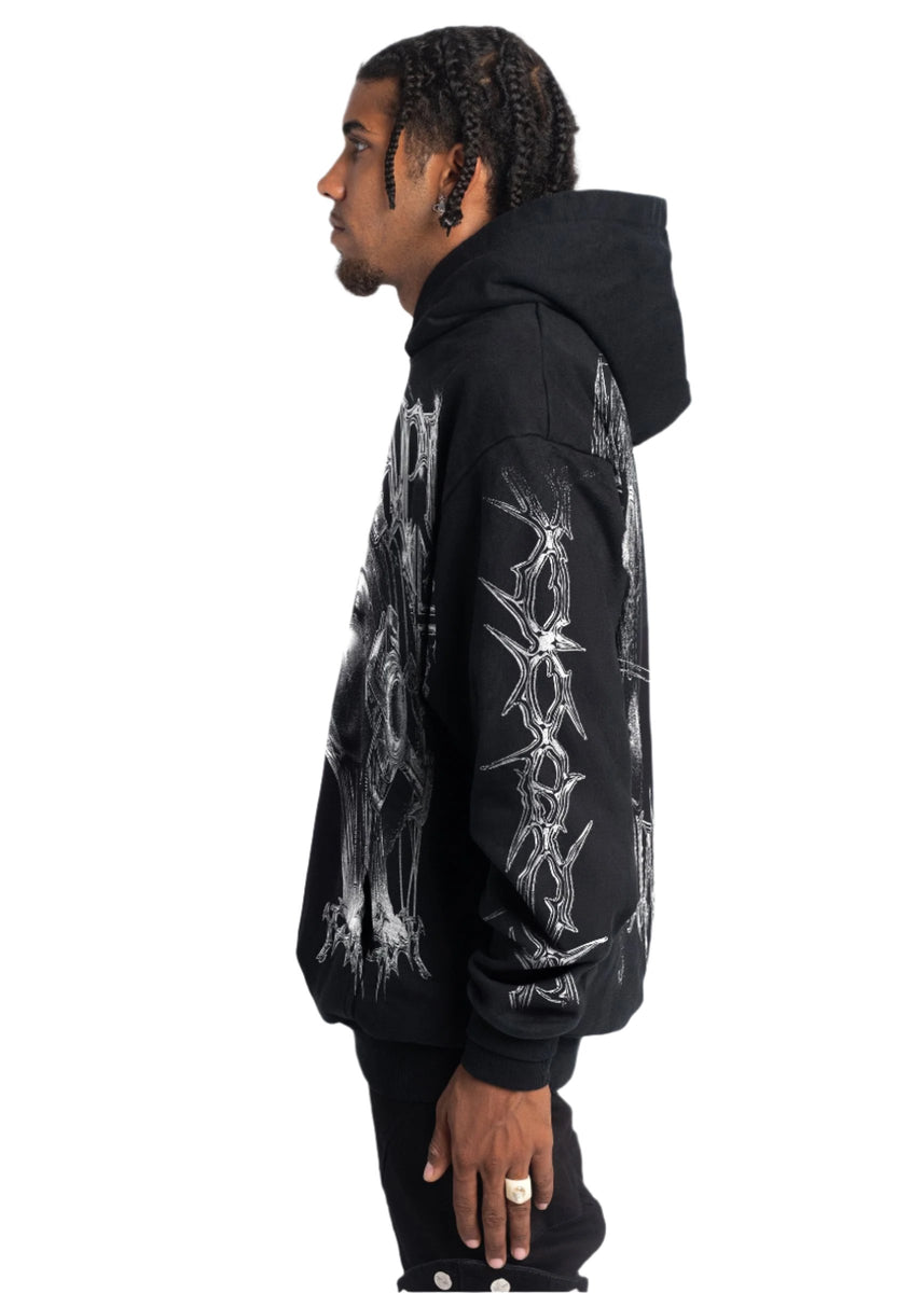 GUAPI OBSIDIAN CYBORG PULL OVER HOODIE – BLUE CITY NYC