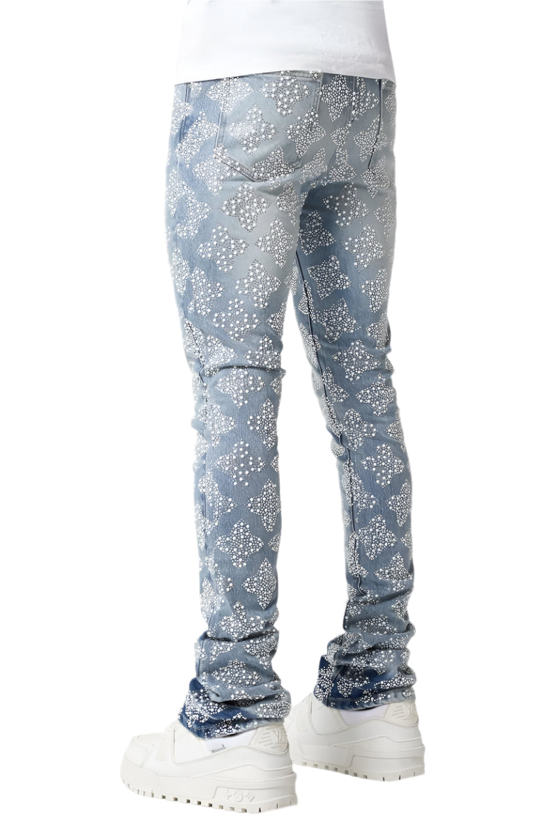 GUAPI EMBELLISHED V4 JEANS – BLUE CITY NYC