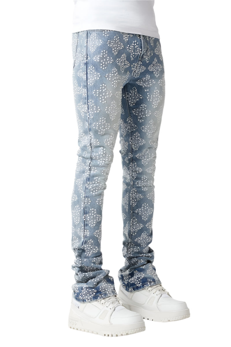 GUAPI EMBELLISHED V4 JEANS – BLUE CITY NYC