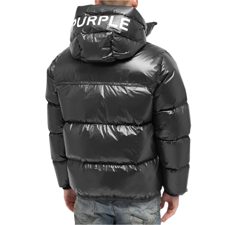 Purple Brand Nylon Down Puffer Black XL