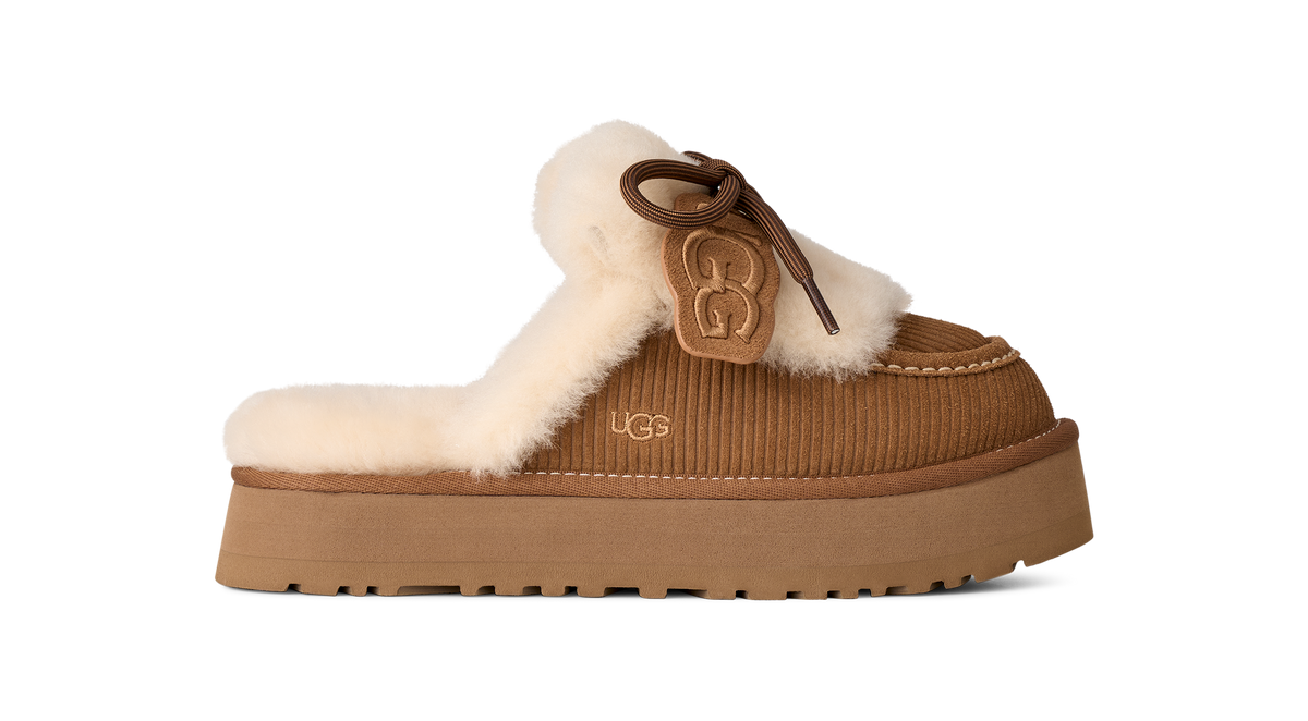 UGG WOMEN DISQUETTE HERITAGE SLIPPER – BLUE CITY NYC