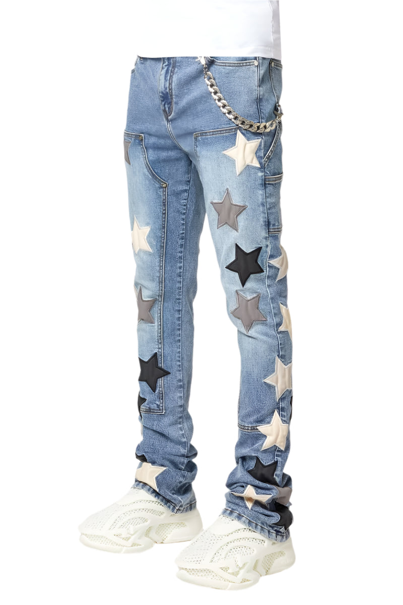 GUAPI VINTAGE STARS JEANS – BLUE CITY NYC