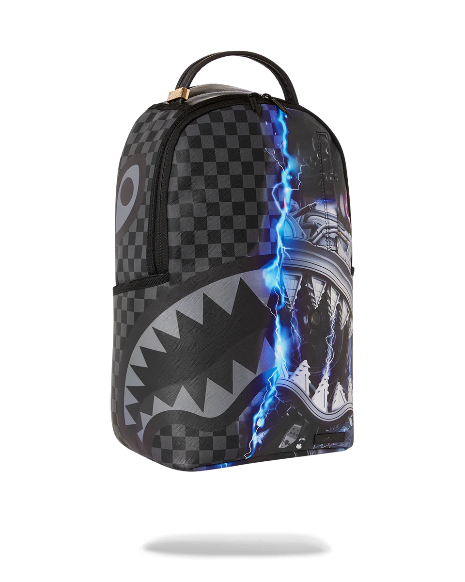 SPRAYGROUND THE UNDERCURRENT SHARKINATOR DLXSY BACKPACK BLUE CITY NYC