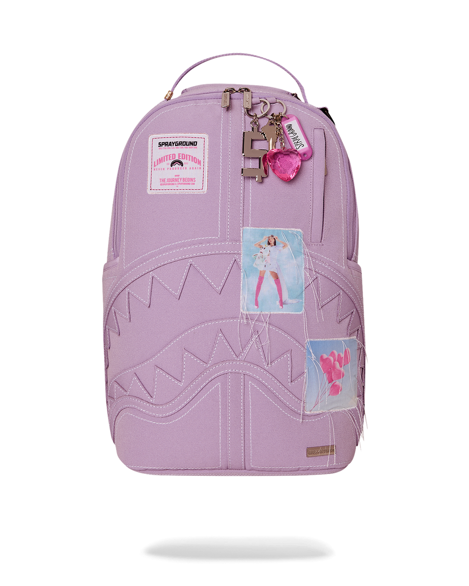 SPRAYGROUND PASSPORT TO PARADISE CANVAS STITCH BACKPACK – BLUE