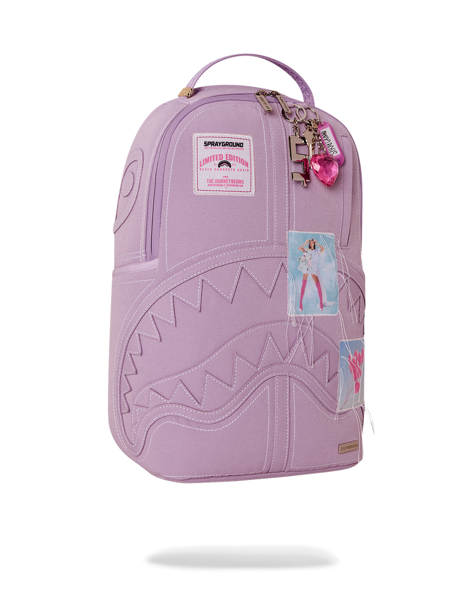 SPRAYGROUND PASSPORT TO PARADISE CANVAS STITCH BACKPACK – BLUE