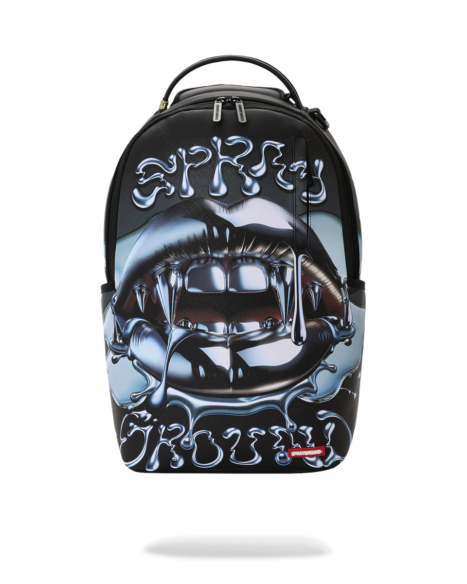 SPRAYGROUND FATAL ATTRACTION CHROME LIPS SINK SHIPS BACKPACK