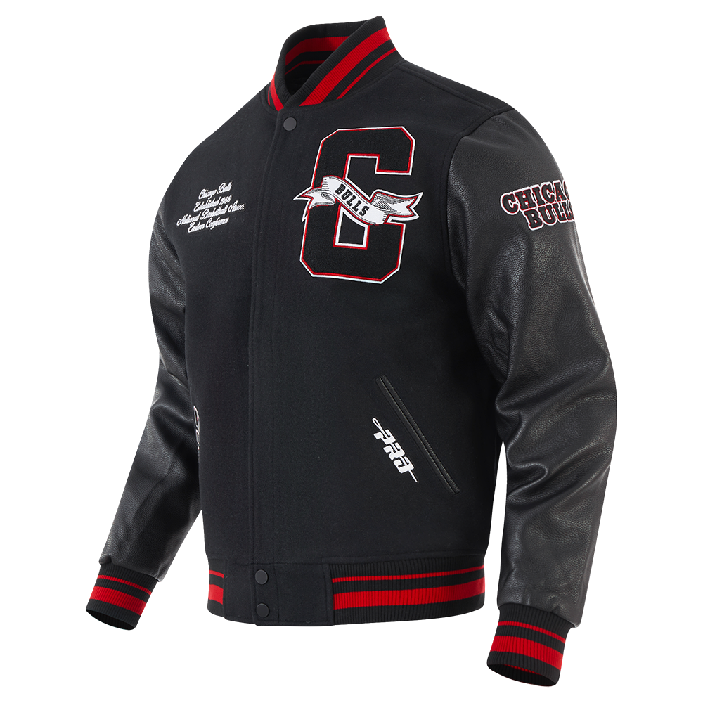 PRO STANDARD NBA CHICAGO BULLS RIB WOOL VARSITY JACKET – BLUE CITY NYC