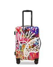 Load image into Gallery viewer, SPRAYGROUND LOWER EAST SIDE SHARK SHOWCASE CARRY-ON LUGGAGE