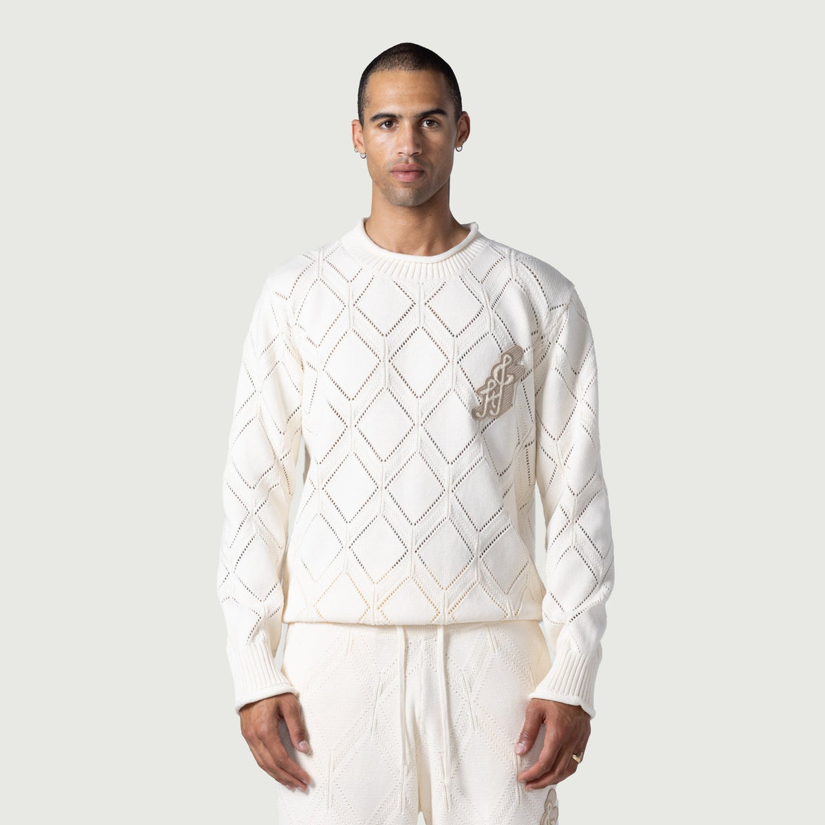 HONOR THE GIFT DIAMOND CREW SWEATER – BLUE CITY NYC