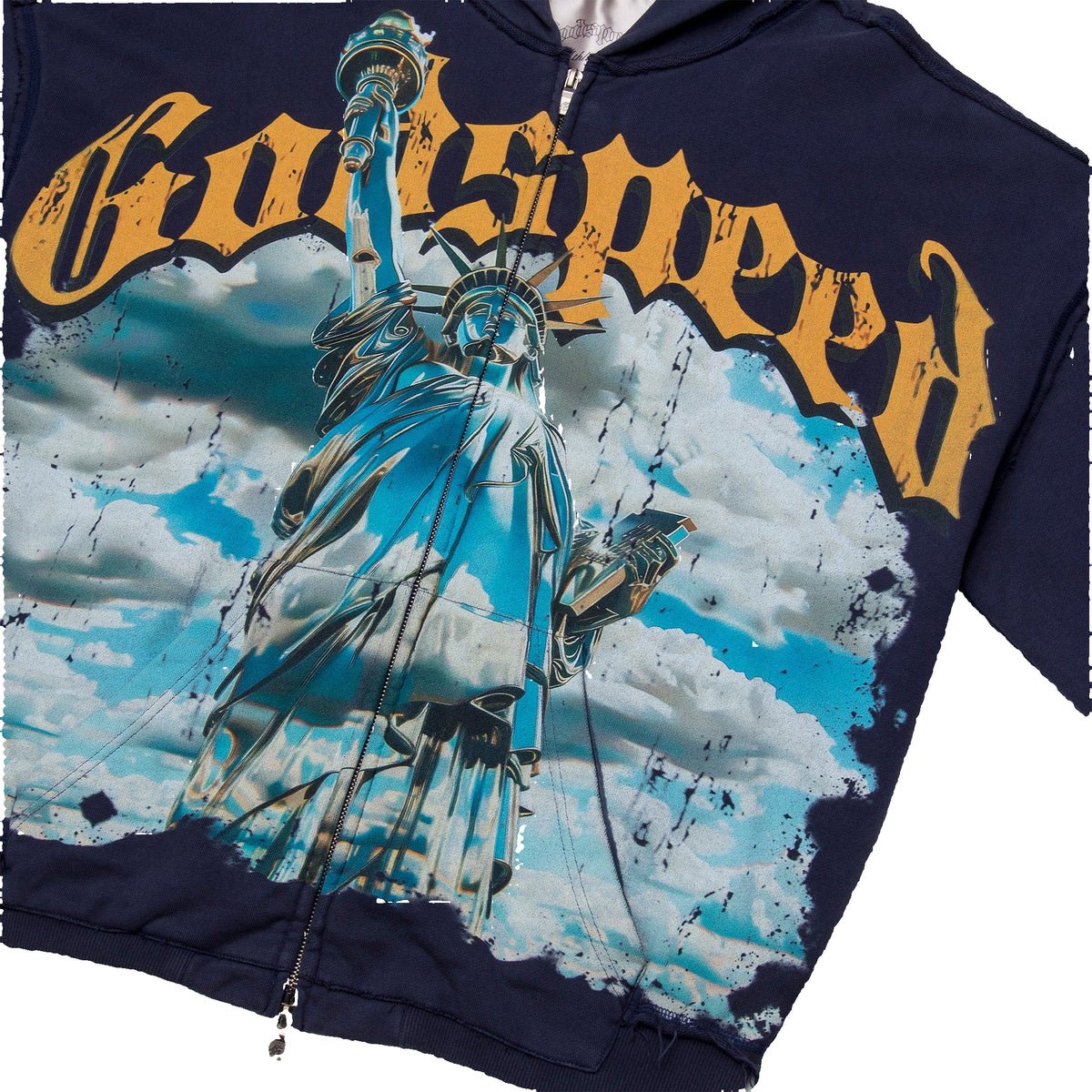 GODSPEED CHROME LIBERTY ZIP HOODIE – BLUE CITY NYC