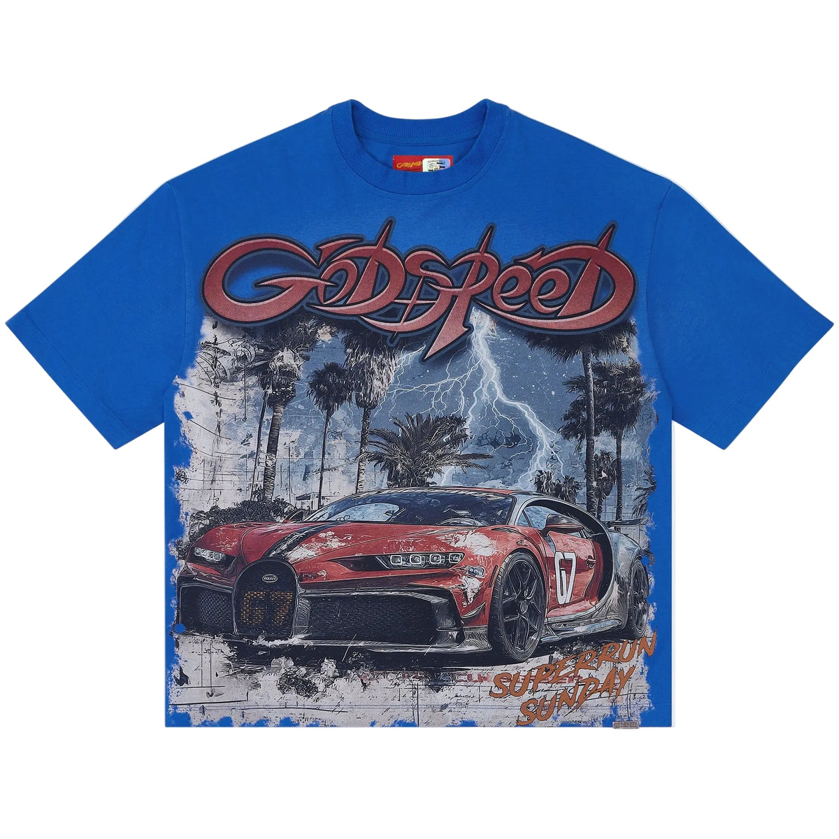 GODSPEED GATTI MIAMI SUPERRUN T.SHIRT – BLUE CITY NYC
