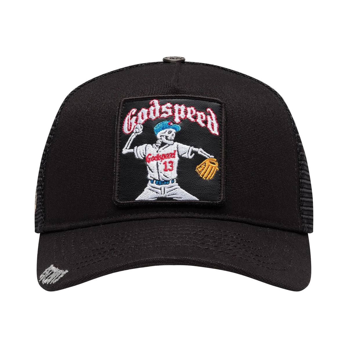 GODSPEED MOOD TRUCKER HAT INTERCHANGEABLE PATCHES – BLUE CITY NYC
