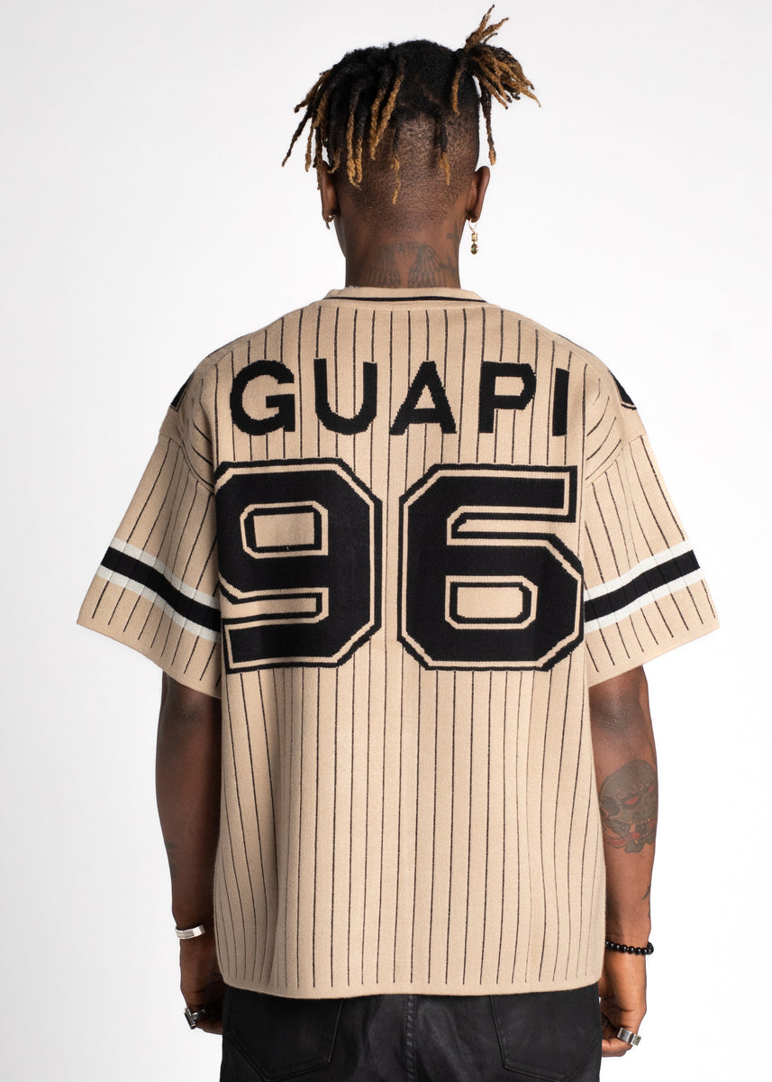 GUAPI KHAKI FOOTBALL TEE – BLUE CITY NYC