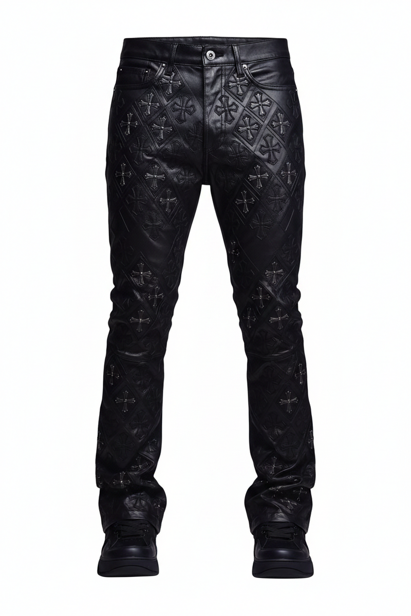 GUAPI ALL BLACK RELIC WAXED DENIM JEANS – BLUE CITY NYC