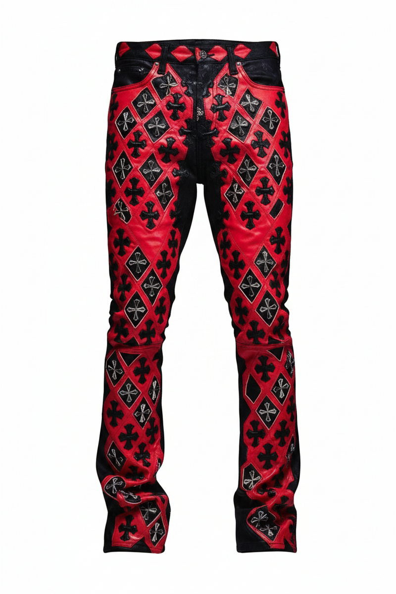 GUAPI CRIMSON RELIC WAXED DENIM JEANS – BLUE CITY NYC