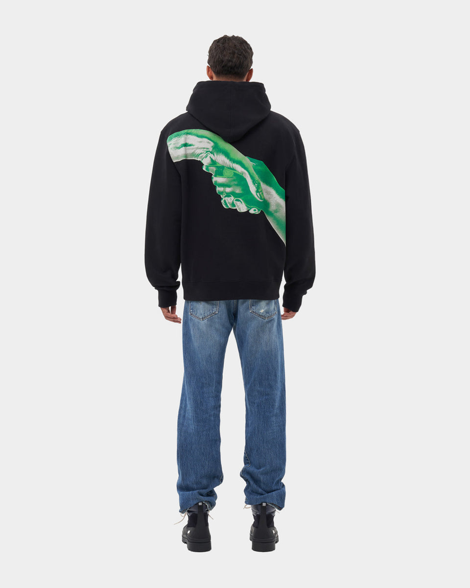 Off white sales rock mirror hoodie