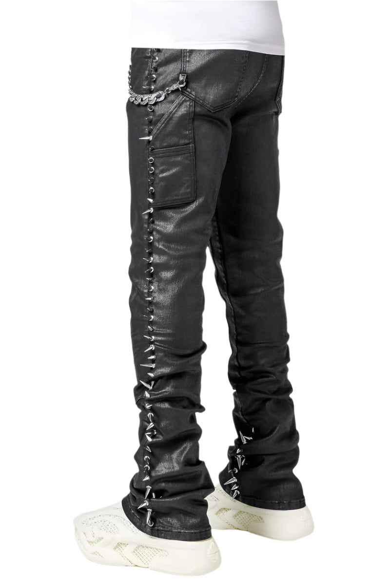 パンツ GUAPI / ALL BLACK SPIKES DENIM 28 GUAPI OBSIDIAN BLACK SPIKES DENIM – BLUE CITY NYC