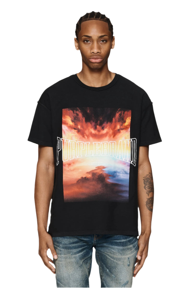 PURPLE BRAND FIRE IN THE SKY TEE – BLUE CITY NYC