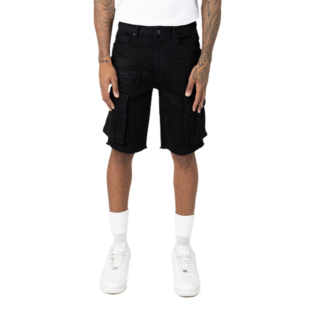 SMOKE RISE CARGO DENIM SHORT – BLUE CITY NYC