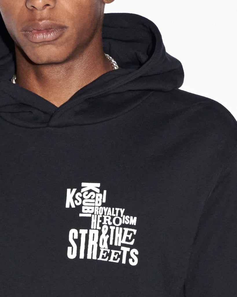 Ksubi Graff Kash Zib Hoodie Jet Black BLUE CITY NYC