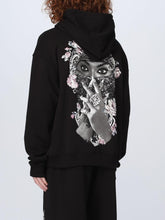 Load image into Gallery viewer, IH NOM UH NIT PULL OVER HOODIE BLK PEARL ROSES (246)