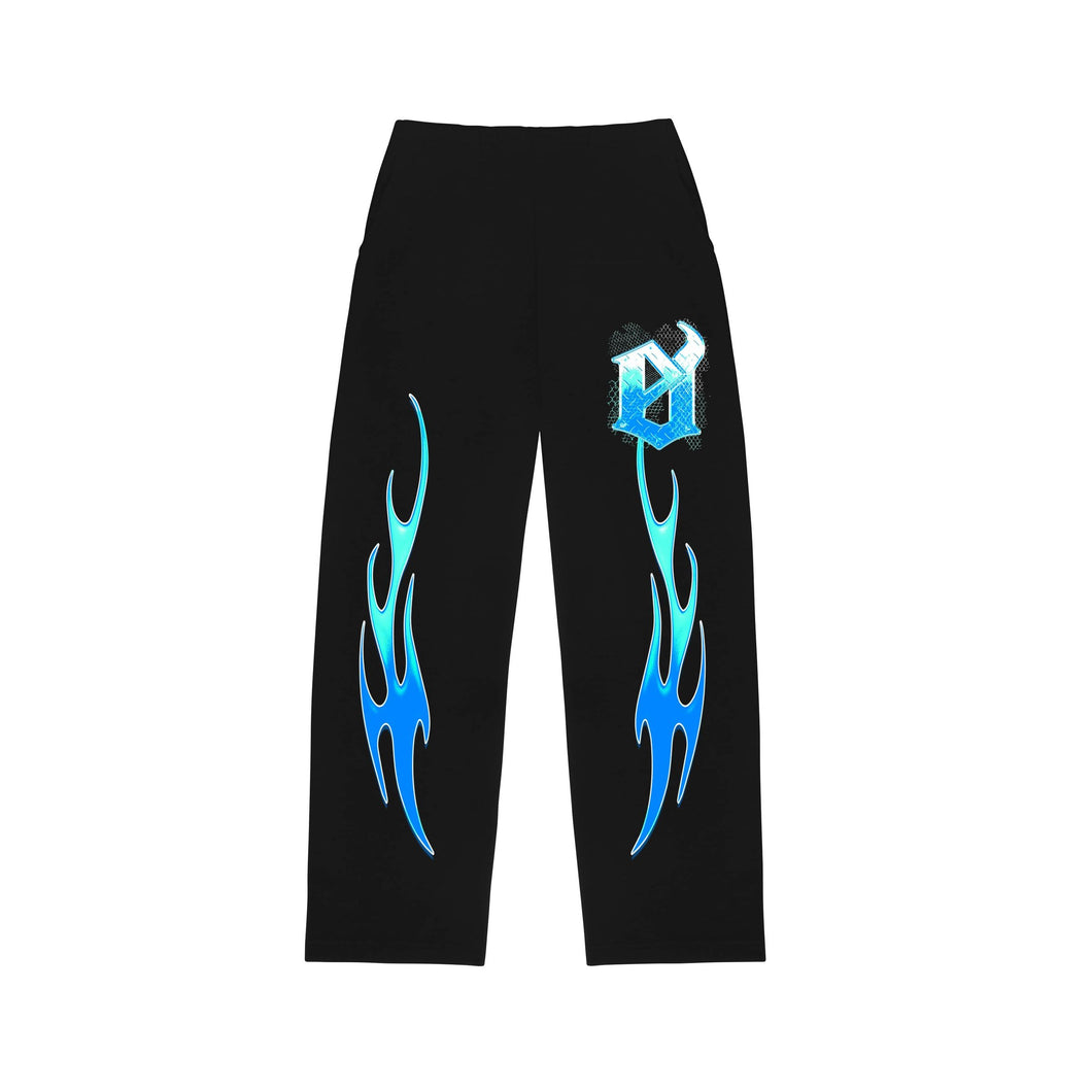 EVIL VICE EVERYONE CAGED FLAME SWEATPANTS