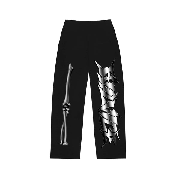  × everyone Pants Black EVIL VICE EVERYONE BONES SWEATPANTS – BLUE CITY NYC