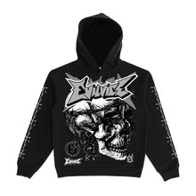 Load image into Gallery viewer, EVIL VICE BARBED SKULL PULLOVER HOODIE