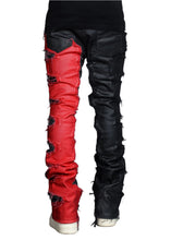 Load image into Gallery viewer, PAIN LAB BLACK FRED SPLIT DENIM V1