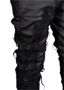 PAIN LAB BLACK WAXED DENIM