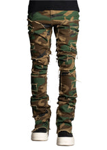 Load image into Gallery viewer, PAIN LAB CAMO DISTRESSED DENIM