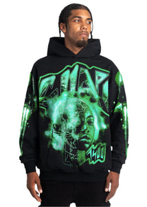 GUAPI OBSIDIAN SLIME PULLOVER HOODIE