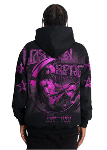 GUAPI CYBER  PINK PULLOVER HOODIE