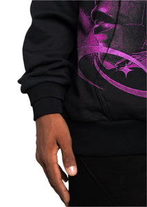 GUAPI CYBER  PINK PULLOVER HOODIE