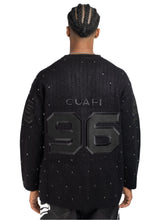 Load image into Gallery viewer, GUAPI ALL BLACK KNIT HOCKEY JERSEY