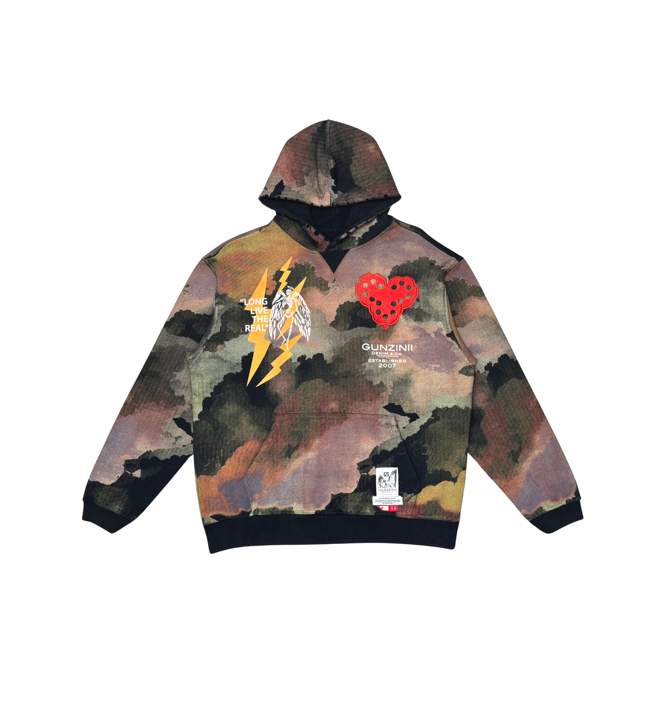 GUNZINII CAMO PULLOVER HOODIE – BLUE CITY NYC