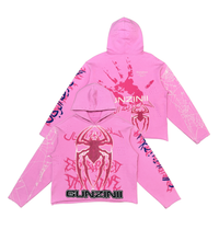 Load image into Gallery viewer, GUNZINII PINK SPYDER PULLOVER HOODIE