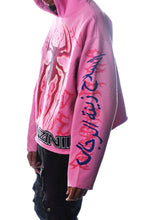 Load image into Gallery viewer, GUNZINII PINK SPYDER PULLOVER HOODIE