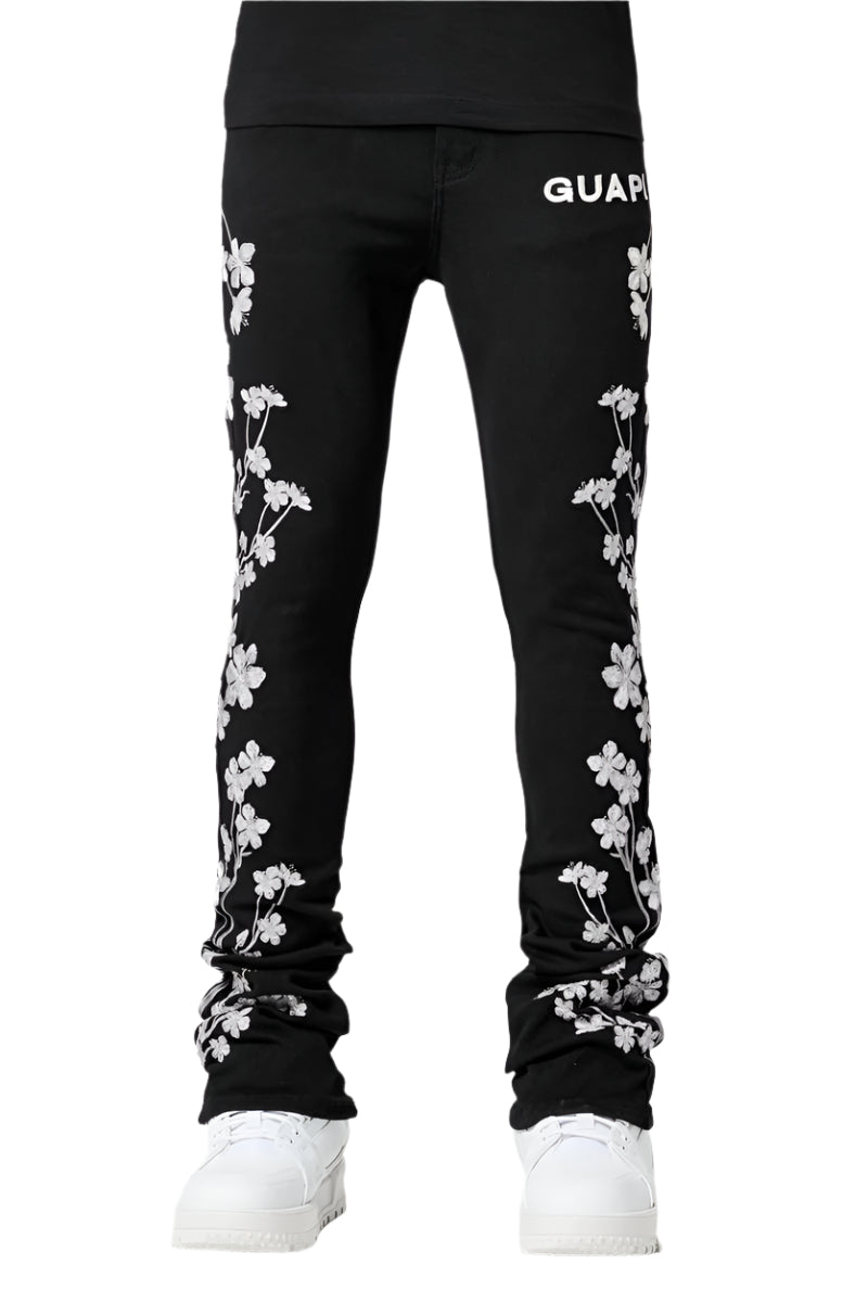 GUAPI OBSIDIAN BLOSSOM DENIM JEANS – BLUE CITY NYC