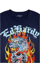 Load image into Gallery viewer, ED HARDY TIGER FLAME MENS T.SHIRT