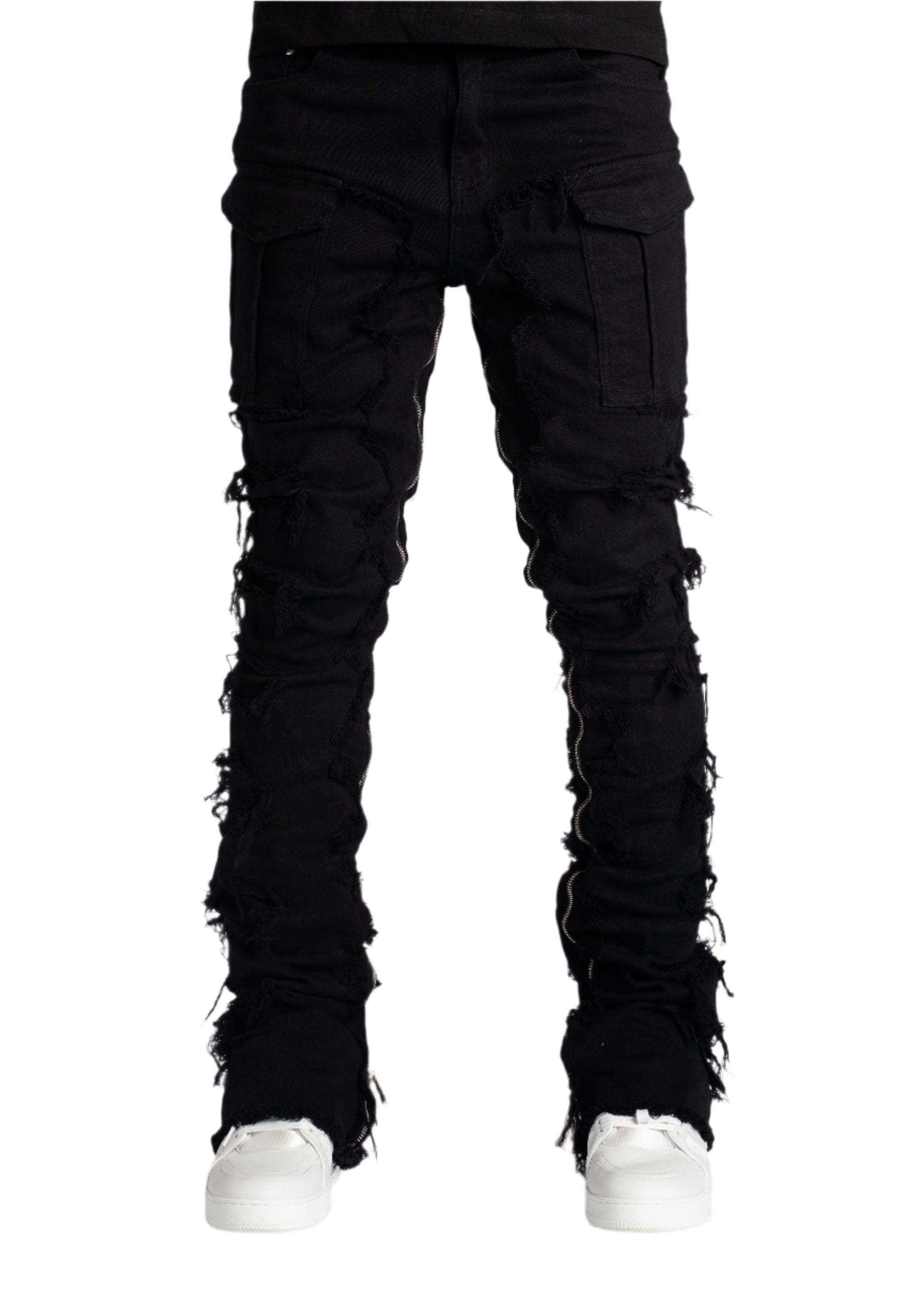新品GUAPI OBSDN BLK DISTRESSED RAVER DENIM s-l400.jpg