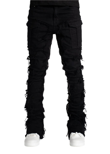 GUAPI OBSIDIAN STACKED JEANS