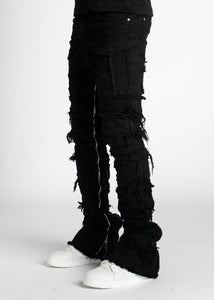 GUAPI OBSIDIAN STACKED JEANS