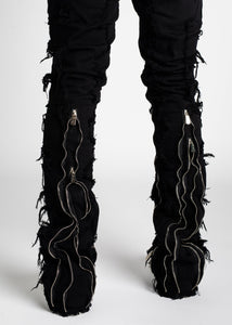 GUAPI OBSIDIAN STACKED JEANS