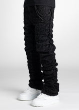 Load image into Gallery viewer, GUAPI ALL BLACK SUPER STACKED DENIM