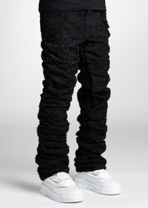 GUAPI ALL BLACK SUPER STACKED DENIM