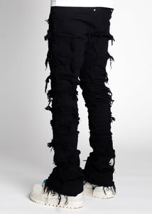 GUAPI STARRY SKY TACTICAL STACKED JEANS