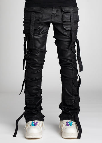 GUAPI STARRY SKY TACTICAL STACKED JEANS