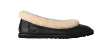 Load image into Gallery viewer, UGG WOMEN ZORA LEATHER BALLET FLAT BLACK